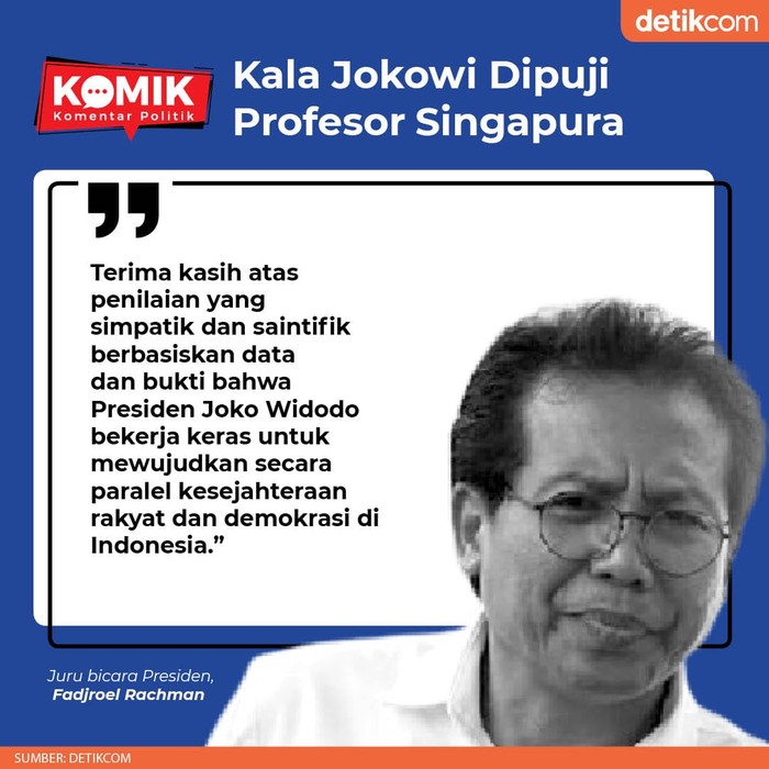 Kala Jokowi Dipuji Profesor Singapura (Tim Infografis detikcom) Kala Jokowi Dipuji Profesor Singapura (Tim Infografis detikcom)