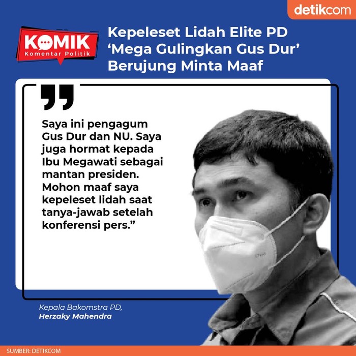 Kepeleset Lidah Elite PD 'Mega Gulingkan Gus Dur' Berujung Minta Maaf Kepeleset Lidah Elite PD 'Mega Gulingkan Gus Dur' Berujung Minta Maaf