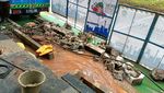 Penampakan Pipa Bocor Bikin Genangan Air di Jl Sudirman