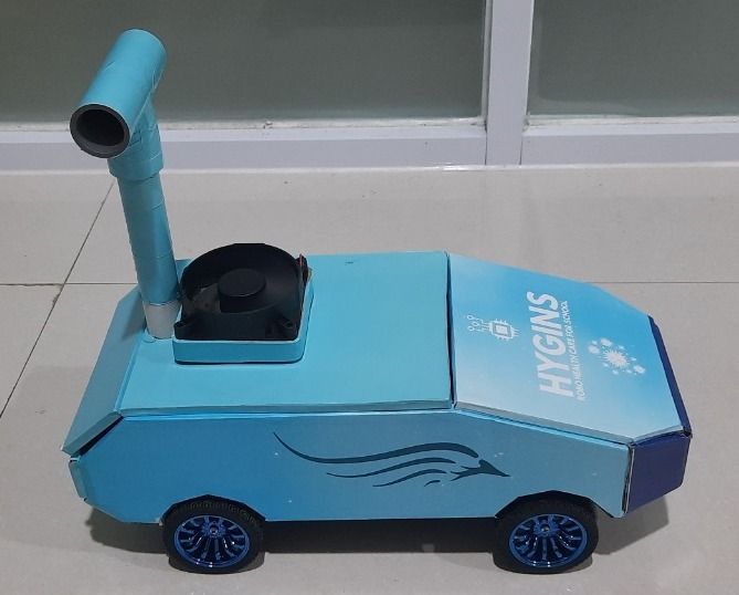 Siswa SMP di Bogor Ciptakan Robot HYGINS