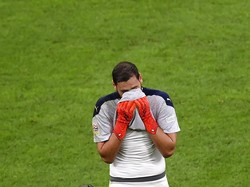 Dalam pertandingan ini, Donnarumma kebobolan dua gol lewat sundulan terukur Ferran Torres, catatan terburuk sejak ia menjalani debut bersama timnas Italia pada 2016 silam. Sebelumnya, ia paling banyak hanya kebobolan satu gol saja dalam satu pertandingan. Marco Bertorello/Pool via AP.