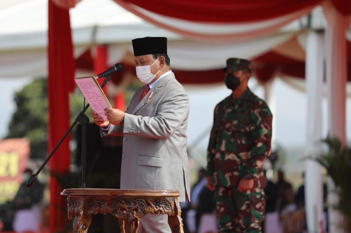 Upacara penetapan pasukan Komcad (Dok. Tim Dokumentasi Menhan Prabowo Subianto). Upacara penetapan pasukan Komcad (Dok. Tim Dokumentasi Menhan Prabowo Subianto).