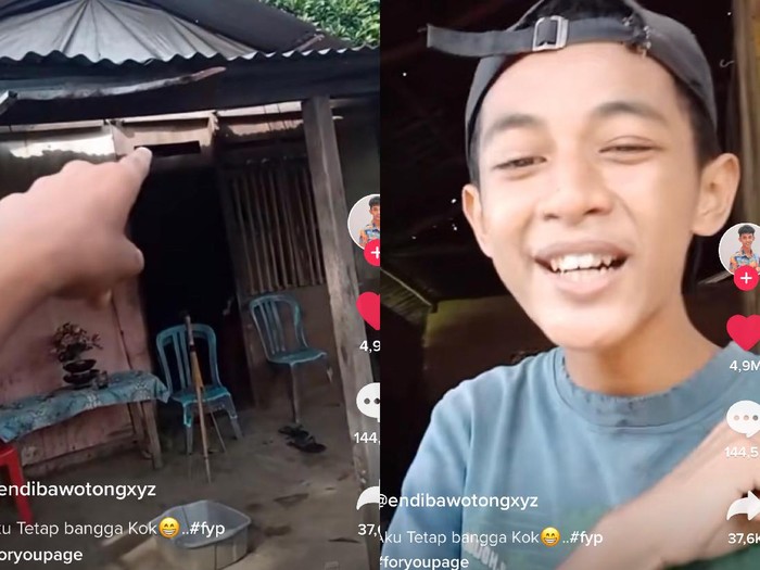 Viral kisah remaja yang sempat diejek karena rumahnya dari kayu, ia tetap bangga. Viral kisah remaja yang sempat diejek karena rumahnya dari kayu, ia tetap bangga.