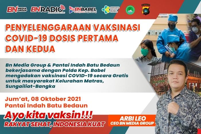 Arbi Leo Gelar Vaksinasi Masal