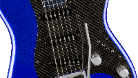 Fender Lexus LC Stratocaster memiliki pelindung serat karbon yang cocok dengan spoiler pada model Lexus dan 2 knop alumunium. Semua perangkat keras dan headstock yang serasi adalah kombinasi krom hitam dan satin, yang selaras dengan bahasa desain Lexus. Sehingga aura kesan otomotif begitu kental terasa. Foto: doc. Fender