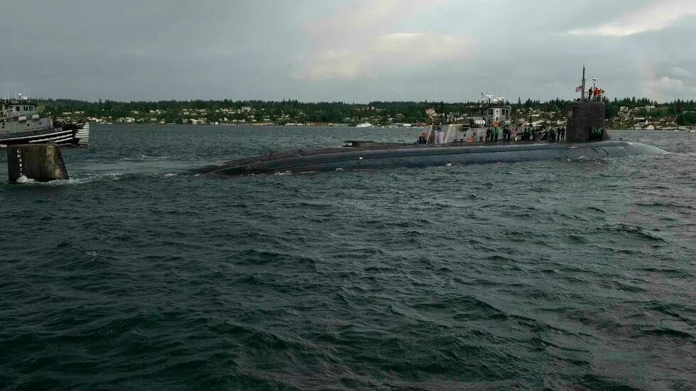 The USS Connecticut, a nuclear-powered fast-attack submarine, 