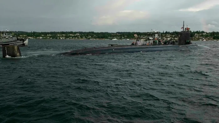 The USS Connecticut, a nuclear-powered fast-attack submarine, 