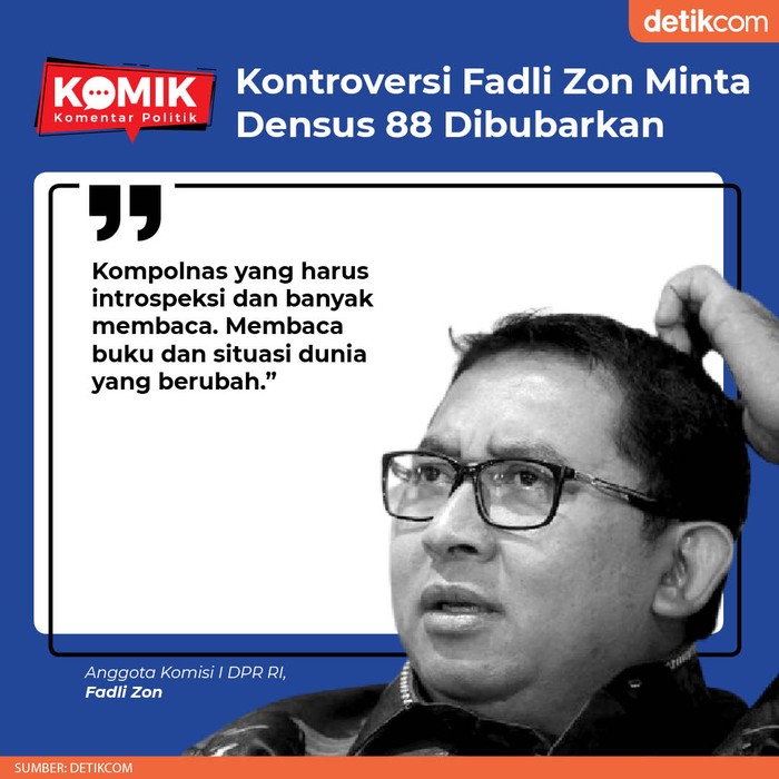 Kontroversi Fadli Zon Minta Densus 88 Dibubarkan (Tim Infografis)