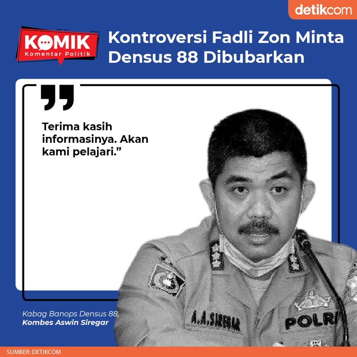 Kontroversi Fadli Zon Minta Densus 88 Dibubarkan (Tim Infografis)