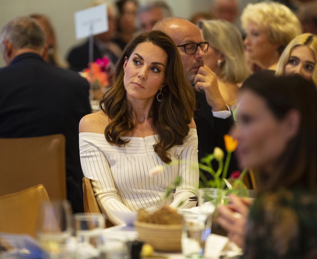 LONDON, ENGLAND - JUNE 12: Catherine, Duchess of Cambridge attends the first annual gala dinner in recognition of Addiction Awareness Week at Phillips Gallery on June 12, 2019 in London, England. HRH is Patron of Action on Addiction. (Photo by Ian Vogler - WPA Pool/Getty Images)