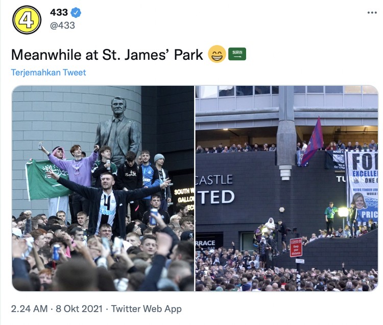 Newcastle United Newcastle United resmi dibeli Pangeran Arab Mohammed bin Salman Rp 5,8 T. Seiring pengalihan kepemilikan tersebut, The Magpies jadi klub bola terkaya di dunia.