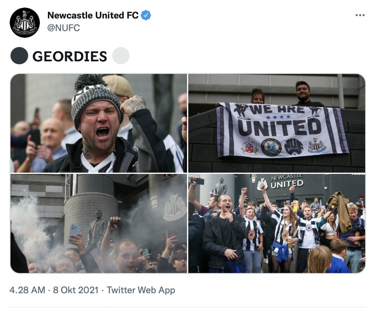 Newcastle United Newcastle United resmi dibeli Pangeran Arab Mohammed bin Salman Rp 5,8 T. Seiring pengalihan kepemilikan tersebut, The Magpies jadi klub bola terkaya di dunia.