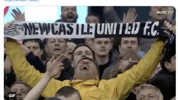 Mendadak ada fans Newcastle United baru, kalian termasuk? Foto: Twitter