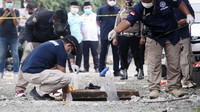 Tim Puslabfor menemukan adanya kandungan gas berbahaya di dalam gorong-gorong tersebut.