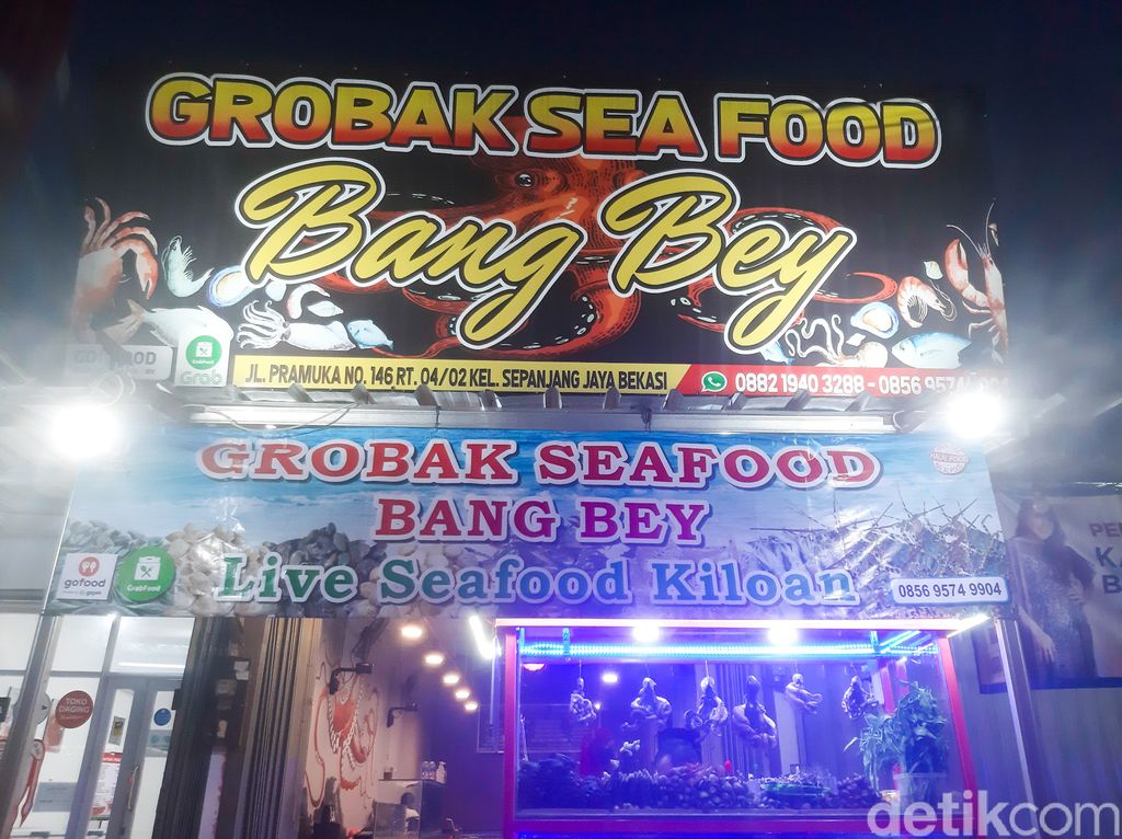 Seafood Bang Bey, seafood gerobakan populer di Bekasi