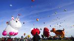 Warna-warni Balon Udara Hiasi Langit Kota di AS