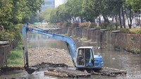 Selain mencegah luapan air di musim hujan, pengerukan dilakukan pula untuk mencegah sedimentasi.