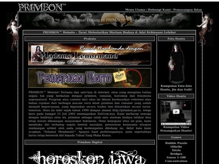 Jimmy Harijanto Wijaya, pembuat website primbon.com berisi tentang ramalan jodoh, cinta, arti nama hingga hal-hal mistis