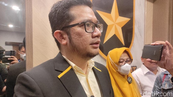 Ketua Umum (Ketum) Partai Ummat Ridho Ramdani (Azhar Bagas Ramadhan/detikcom)
