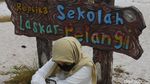 Objek Wisata Replika Sekolah Laskar Pelangi Bak Mati Suri