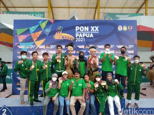 Jatim Raja Emas Panjat Tebing PON Papua