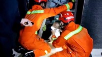Insiden terjebak di lift itu terjadi pada Sabtu (9/10/2021) sore tadi di gedung Rabbani, Pulogadung, Jakarta Timur. (Foto: Dok. Istimewa)