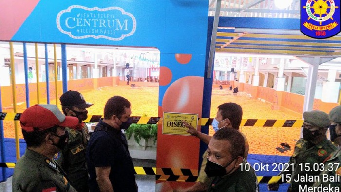 Arena bermain anak di Kota Bandung disegel gegara melanggar