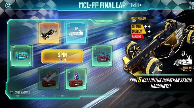 Free Fire Hadirkan Skin Kolaborasi dengan McLaren dalam Event Spesial