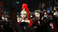 Fury vs Wilder bertarung untuk ketiga kalinya, Minggu (10/10) pagi WIB di T-Mobile Arena. (Foto: AP/Chase Stevens)