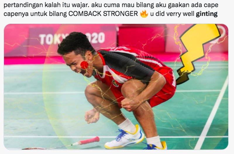 Meme Anthony Ginting Kalah Thomas Cup VS Thailand