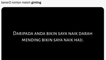 Panik nggak menonton pertandingan Ginting? Ya panik lah! Bikin naik darah, kata netizen. Foto: (Twitter)