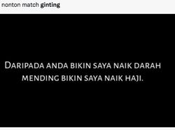 Nonton Ginting Kalah Panik Nggak? Panik Lah!