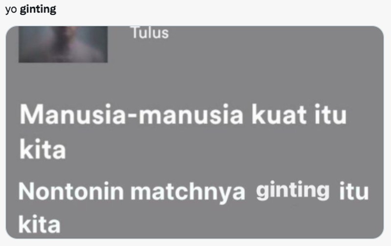 Meme Anthony Ginting Kalah Thomas Cup VS Thailand