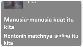 Memang nih, harus kuat mental kalau nonton Ginting tanding. Di trending topic, ada 16 ribu tweet soal Ginting. Foto: (Twitter)