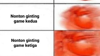Meme netizen se-Indonesia deg-degan menonton Ginting lawan Kantaphon Wangcharoen. Foto: (Twitter)