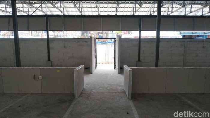 Pasar Lontar, atau lebih dikenal sebagai Pasar Kambing, di Kebon Melati Kecamatan Tanah Abang, Jakarta Pusat, masih kosong , 11 Oktober 2021. (Athika Rahma/detikcom)