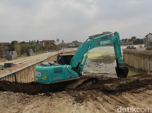 Progres Pembangunan Kolam Retensi Andir Bandung Capai 75 Persen