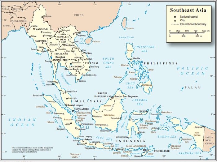 Kawasan Asia Tenggara dan batas lautnya