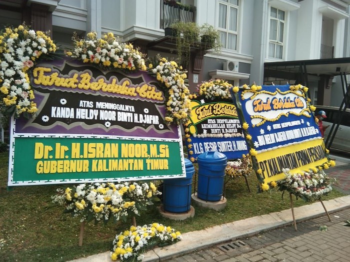 Suasana di rumah duka Heldy Djafar (Karin-detikcom)