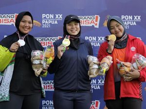 Meski Cedera, Atlet Lontar Martil Jabar Raih Emas di Papua