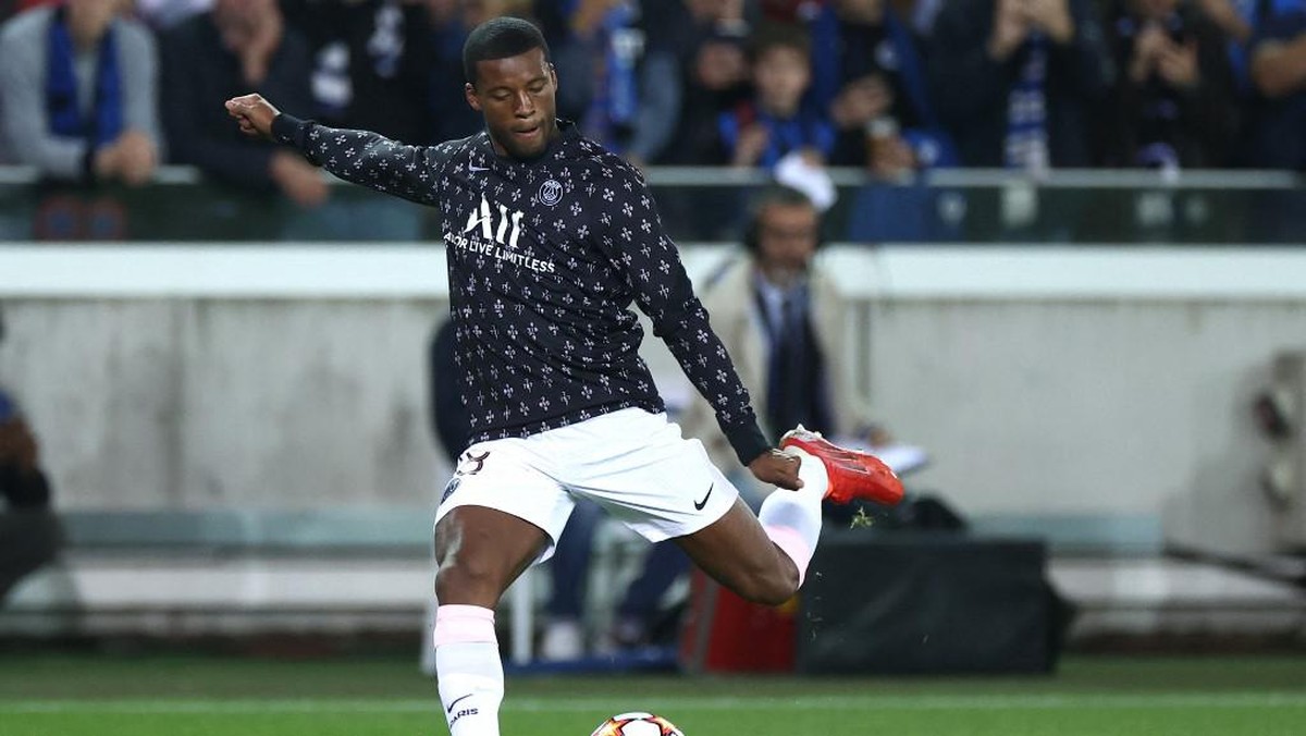 Georginio Wijnaldum tak bahagia di Paris Saint-Germain (AFP/KENZO TRIBOUILLARD)