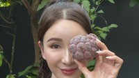 Panen srikaya, Jamie Chua begitu bahagia. Ia mengaku punya 3 pohon srikaya di kebunnya. Pohon srikaya ini berusia hampir 10 tahun, katanya.