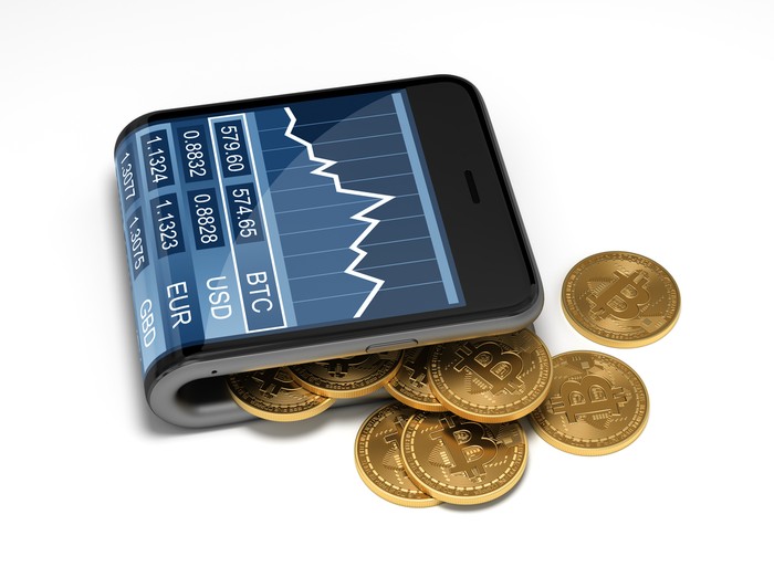 Ilustrasi dompet Bitcoin