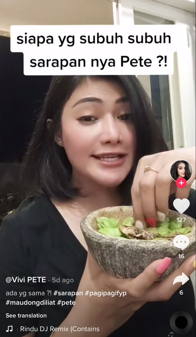 Kisah Vivi, 'Ratu Pete' yang Makan 10 Papan Pete Tiap Hari