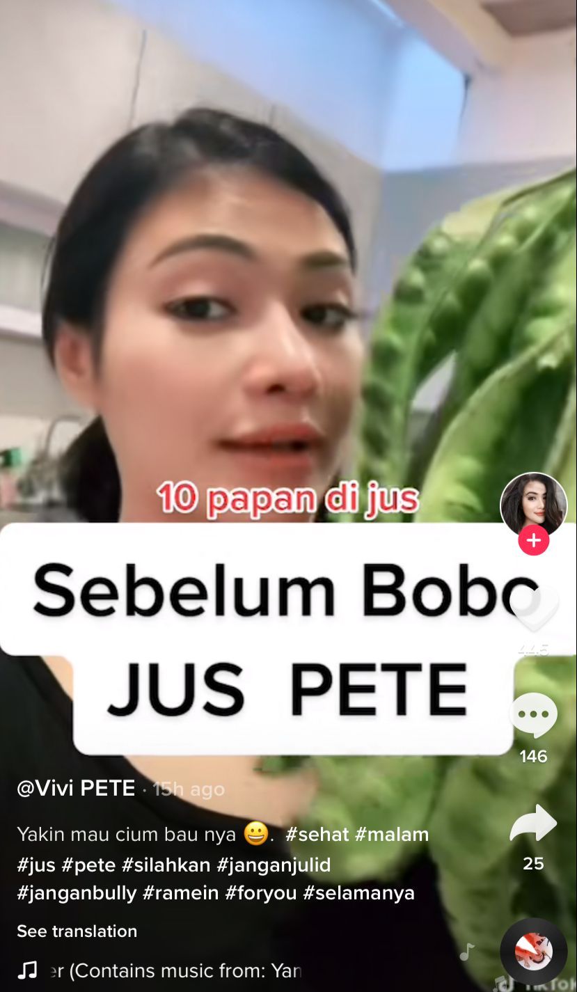 Kisah Vivi, 'Ratu Pete' yang Makan 10 Papan Pete Tiap Hari