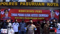 Kapolres Pasuruan Kota AKBP Arman mengatakan tersangka beraksi memasang alat skimming di ATM BNI Jalan Sultan Agung, Kota Pasuruan sejak tanggal 26 hingga 31 Juli 2021. Dua tersangka kemudian diamankan di Surabaya tanggal 2 Oktober 2021.