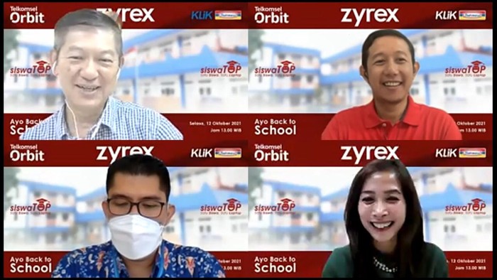 Konferensi pers Zyrex, Telkomsel, dan Indomaret