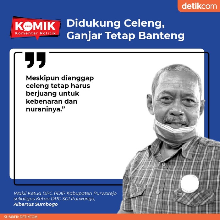 Didukung Celeng, Ganjar Tetap Banteng (Fuad/detikcom) Didukung Celeng, Ganjar Tetap Banteng (Fuad/detikcom)