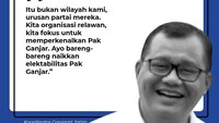 Sementara itu, Koordinator Ganjarist Jatim Alexander menegaskan bahwa polemik celeng dan banteng ini bukan wilayah pihaknya.