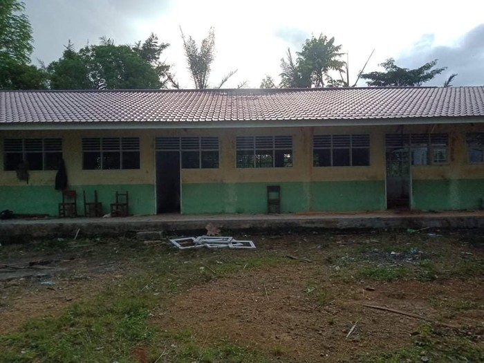 Gedung sekolah di Padangsidimpuan yang telah diperbaiki (dok. Istimewa)